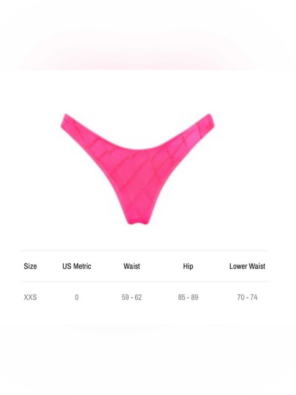 NWT TRIANGL MAIA Pink Cheeky Bikini Bottoms Size XXS + Waterproof Bag - Picture 4 of 4